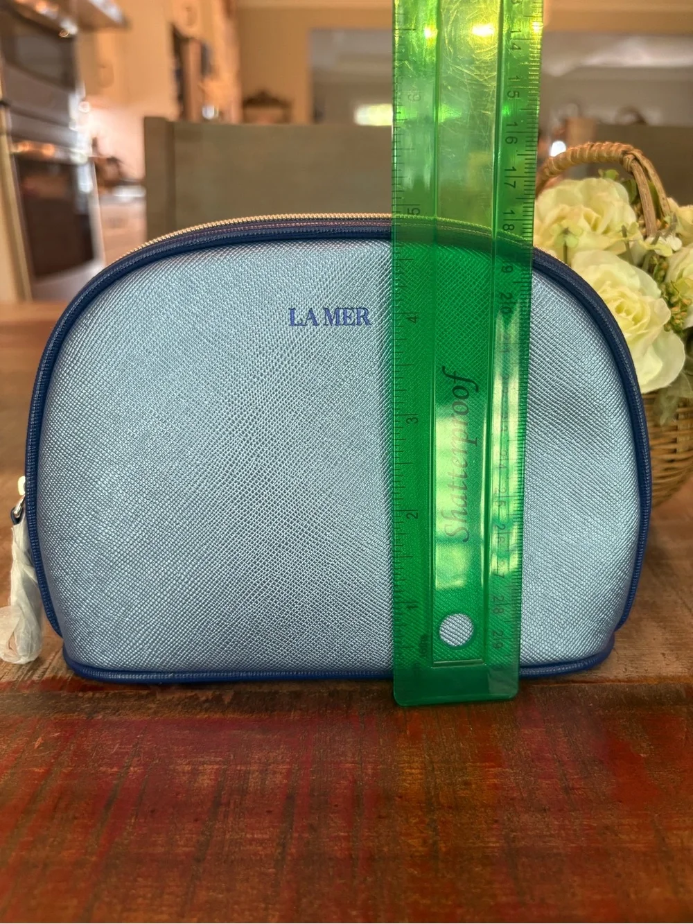 New LA MER Blue COSMETIC BAG + The Rejuvenating NIGHT CREAM Mini!